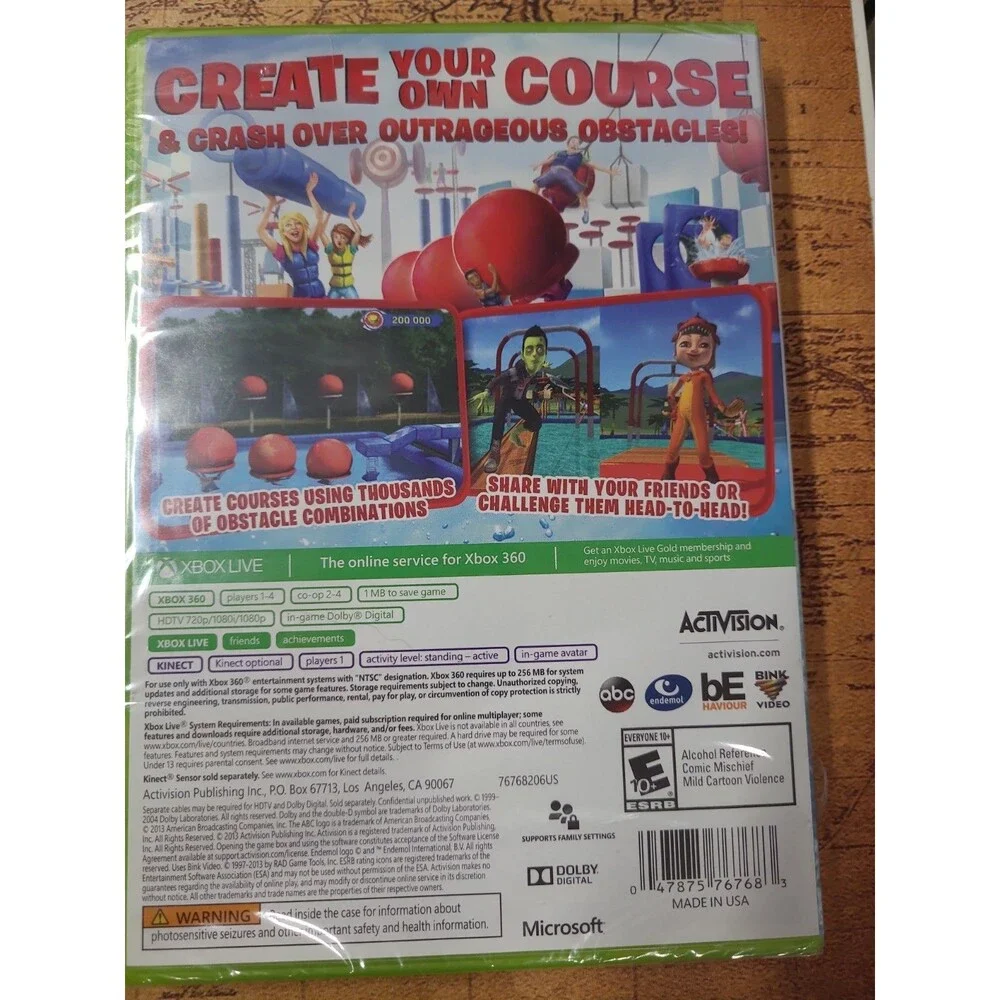 Wipeout: Create And Crash For Xbox 360 Very Good 6E